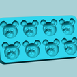 bf5.png Jelly Candy Molding Bear Face - Gummy Mould