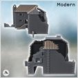 4.jpg Partially destroyed large brick building with passage arch and access stairs (11) - Modern WW2 WW1 World War Diaroma Wargaming RPG Mini Hobby