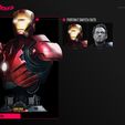 IRON-MAN-Bust-Model-Overview.jpg Wicked Marvel Iron Man Bust Portrait Tested for 3D printing