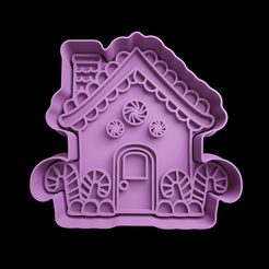 push-diseño.png GINGERBREAD HOUSE COOKIE CUTTER FREE