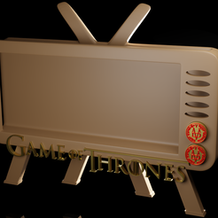 Preview01.png Download file Smartphone Stand - Game of Thrones TV • 3D print model, leonecastro