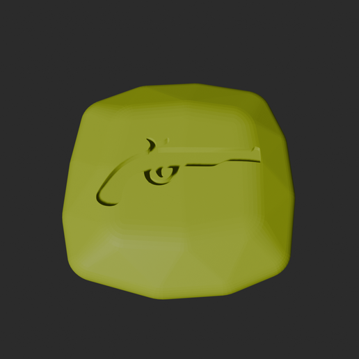 Flintlock Stone - 3D Printable Game Token