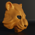 .4.png Tiger Cosplay Face Mask 3D print model