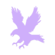 aigle.stl Silhouette aigle effaroucheur oiseaux