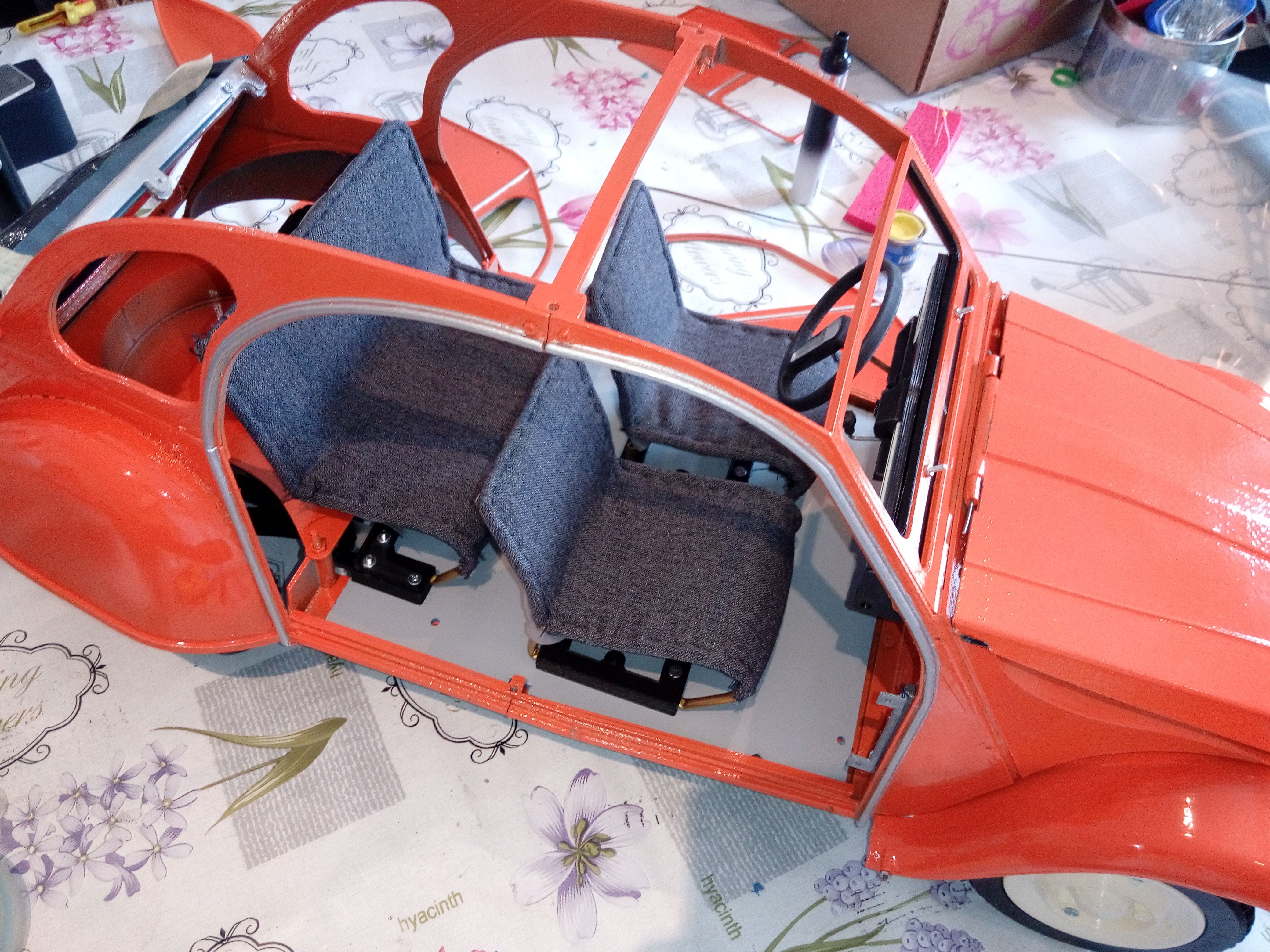 Dashboard-Citroën 2cv-ECH resin 1:43 