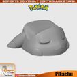 Pikachu-durmiendo-Pokemon-Soporte-Control-11.jpg 沉睡的皮卡丘 / 宠物小精灵控制支持