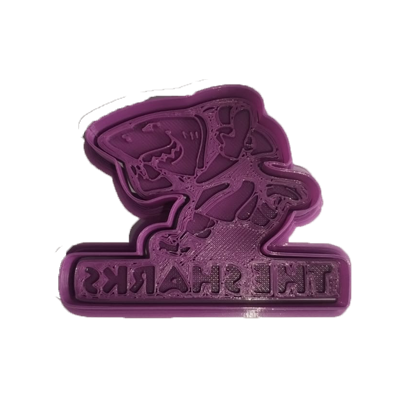 Sharks Cookie Cutter 3D model