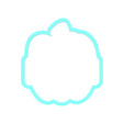 Apple-with-Text-Box-1.png Apple with Text Box Cookie Cutter | STL File
