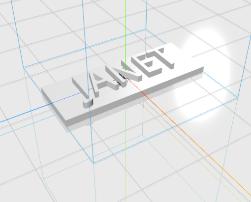 JANET letters - 3D model önizlemesi
