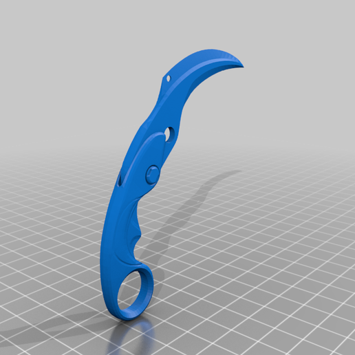 Valorant Velocity Karambit 3D model