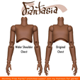 a.png [FANTASIA BJD[] - Wider Shoulder chest for Fantasia BJD - (For FDM and SLA Printing)