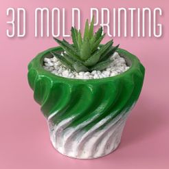 Twist-planter-mold.jpg STL file Twist planter mold・3D printing idea to download