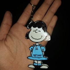 Lucy.jpeg STL file Lucy Van Pelt Keychain・3D printable design to download