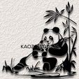 project_20240225_1601435-01.png panda wall art bear wall decor Asian bear decoration garden bamboo