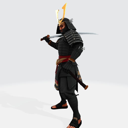 008.png Samurai-Krieger 3D