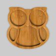untitled.80.jpg Owl Serving Tray, Cnc Cut 3D Model File For CNC Router Engraver, Plate Carving Machine, Relief, serving tray Artcam, Aspire, VCarve, Cutt3D