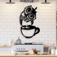 owl-coffee.jpg Cute Baby Owl Coffee Cup wall art decoration
