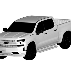 1.png Fichier 3D Camionnette Chevrolet Silverado・Objet pour impression 3D à télécharger, car-