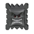 Thwomp-Pic1.jpg THWOMP Giant Spiked Stone Super Mario Bros Video Game Figure