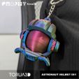 03.jpg Astronaut Helmet Keychain - Print in place - STL File