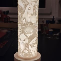 IMG_20231205_225205.jpg Pokemon Litofán Lámpara de Noche Luz de Noche