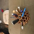 Organiseur de bureau en nid d'abeilles
