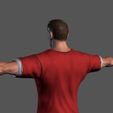 3.1.jpg Animated Sportsman-Rigged 3d game character Low-poly 3D model