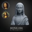 37.jpg Mona Lisa 3D Printable Bust