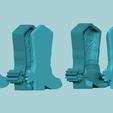 9.png Cowboy Boots - Molding Arrangement EVA Foam Craft