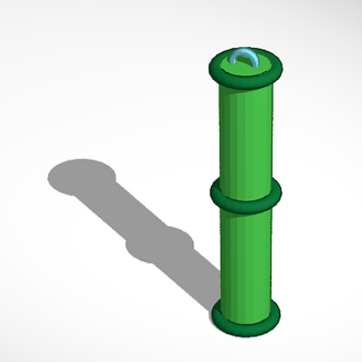 Bamboo Hoops 3D model