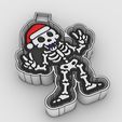 christmas-skeleton-2_2-color.jpg skeletons skulls, christmas, peace and love, hello, winner - freshie mold - silicone mold box