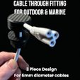 PhotoRoom_20240417_161138.jpeg 3D Printable Cable Fitting for Marine & Outdoor Use - High Durability Design - Ready for BambuLab Printers