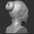 6.jpg Beautiful brunette woman bust ready for full color 3D printing TYPE 9