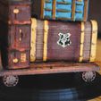 8.jpg OBJ file Harry Potter Trunks Luggage Cart - Hogwarts Express・3D printable design to download, tilbe