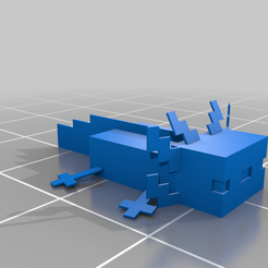 Neat_Snicket-Esboo.png Fichier STL gratuit Minecraft Axolotl・Objet à télécharger et à imprimer en 3D