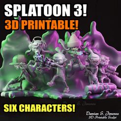 0-0.jpg Fichier STL Splatoon 3 Diorama / Impression 3D stl / Splatoon 3D Model・Plan pour imprimante 3D à télécharger, DamianJimenez
