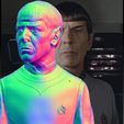 Spock_0004_Слой 18.jpg Mr. Spock from Star Trek Leonard Nimoy bust