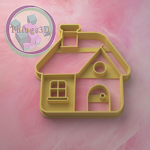 House cookie cutter - 3D model önizlemesi