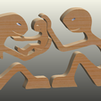 Fam-figurines-00.png Family 2D Figurine Desktop Table Ornament Model