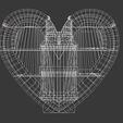 Mesh_View.jpg Free STL file Heart Box for Valentine's Day・Template to download and 3D print