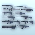 1.jpg Set of Modern weapons (4) - (+ pre supported) Flames of war Bolt Action Modern AK-47 CTAR M16 RPG UZI Kalachnikov