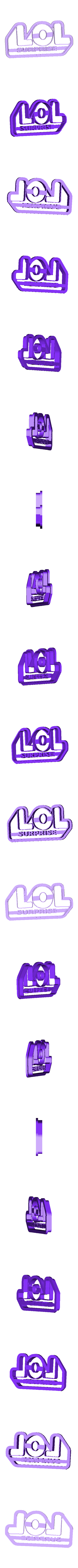 L.O.L Logo.stl Tous les ensembles d'emporte-pièces haut de gamme (+150 emporte-pièces)