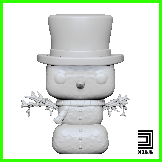 Snowman-02.png Datei Xmas Frohe Weihnachten Schneemann Weihnachtsmann Funko Pop herunterladen • Design für 3D-Drucker, deslimjim