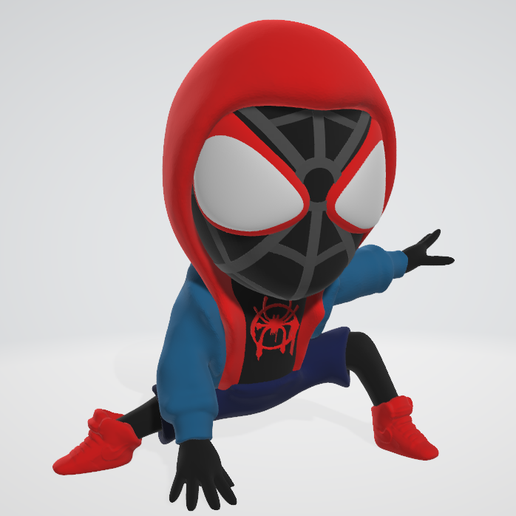 Download STL file Spider Man - Moral Miles • 3D printable template ・ Cults