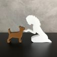 WhatsApp-Image-2023-01-20-at-17.09.23-1.jpeg Girl and her Chihuahua(wavy hair) for 3D printer or laser cut