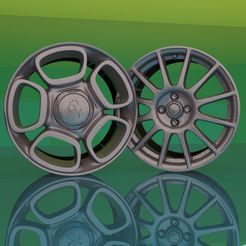 abarth-2.jpg STL file ABARTH 500 WHEELS 1/24th model x FUJIMI・3D printable model to download
