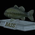 Bass-statue-18.png fish Largemouth Bass / Micropterus salmoides statue detailed texture for 3d printing
