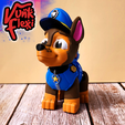 CGImages5.png Paw Patrol Chase MultiColor Flexi Print-In-Place + figure & keychain