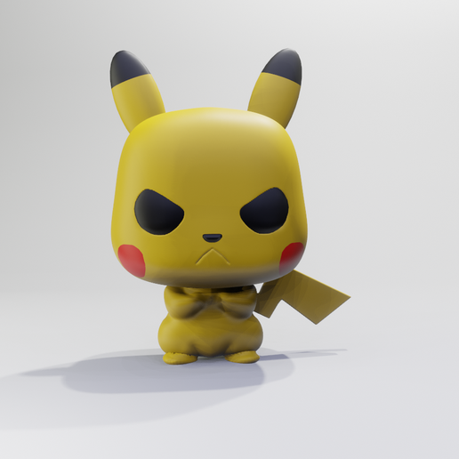 Grumpy Pikatchu 3D model