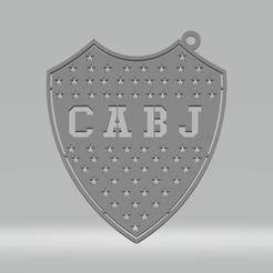 llavero-boca.png Fichier STL Porte-clés Boca Juniors・Design pour imprimante 3D à télécharger